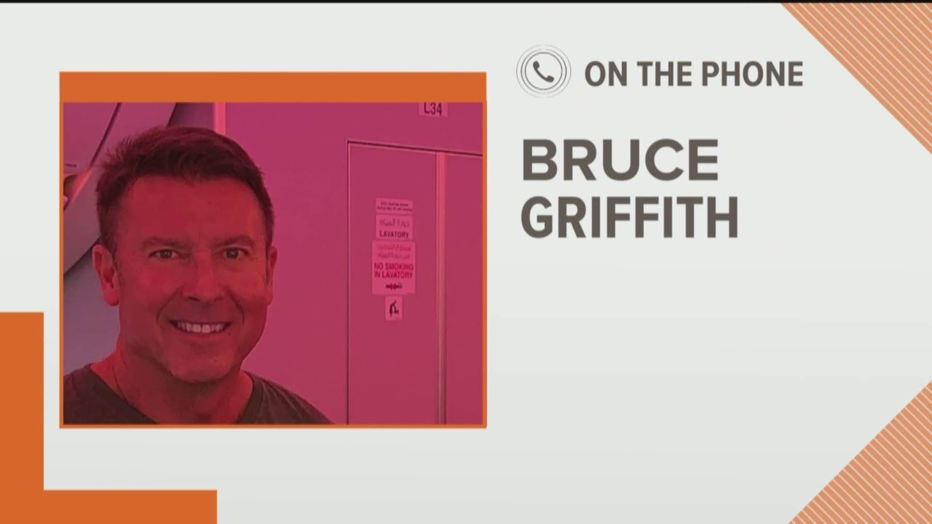 Bruce Griffith is there with three other friends.
