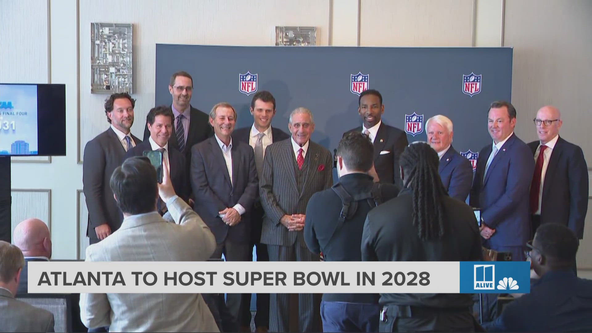 The NFL announced Atlanta will host its fourth Super Bowl in the city in 2028.