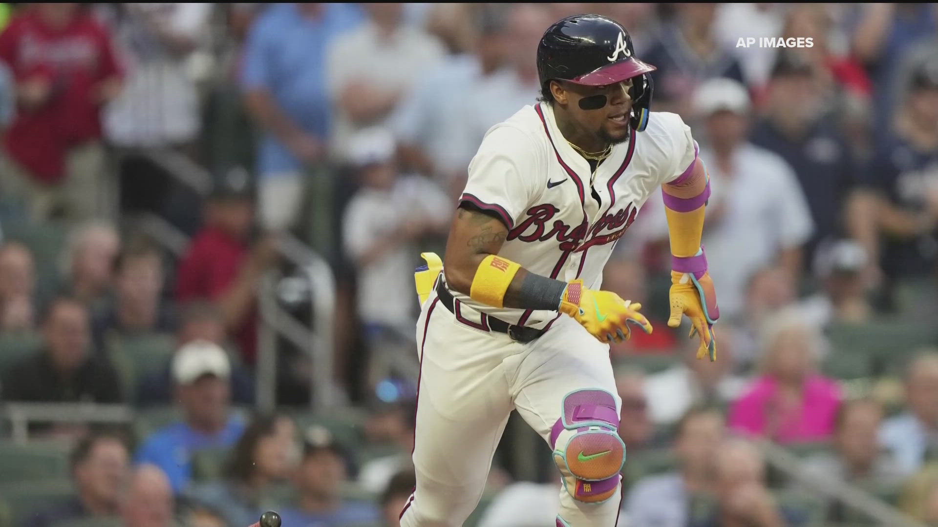 The Braves player was in the starting lineup for the National League. 