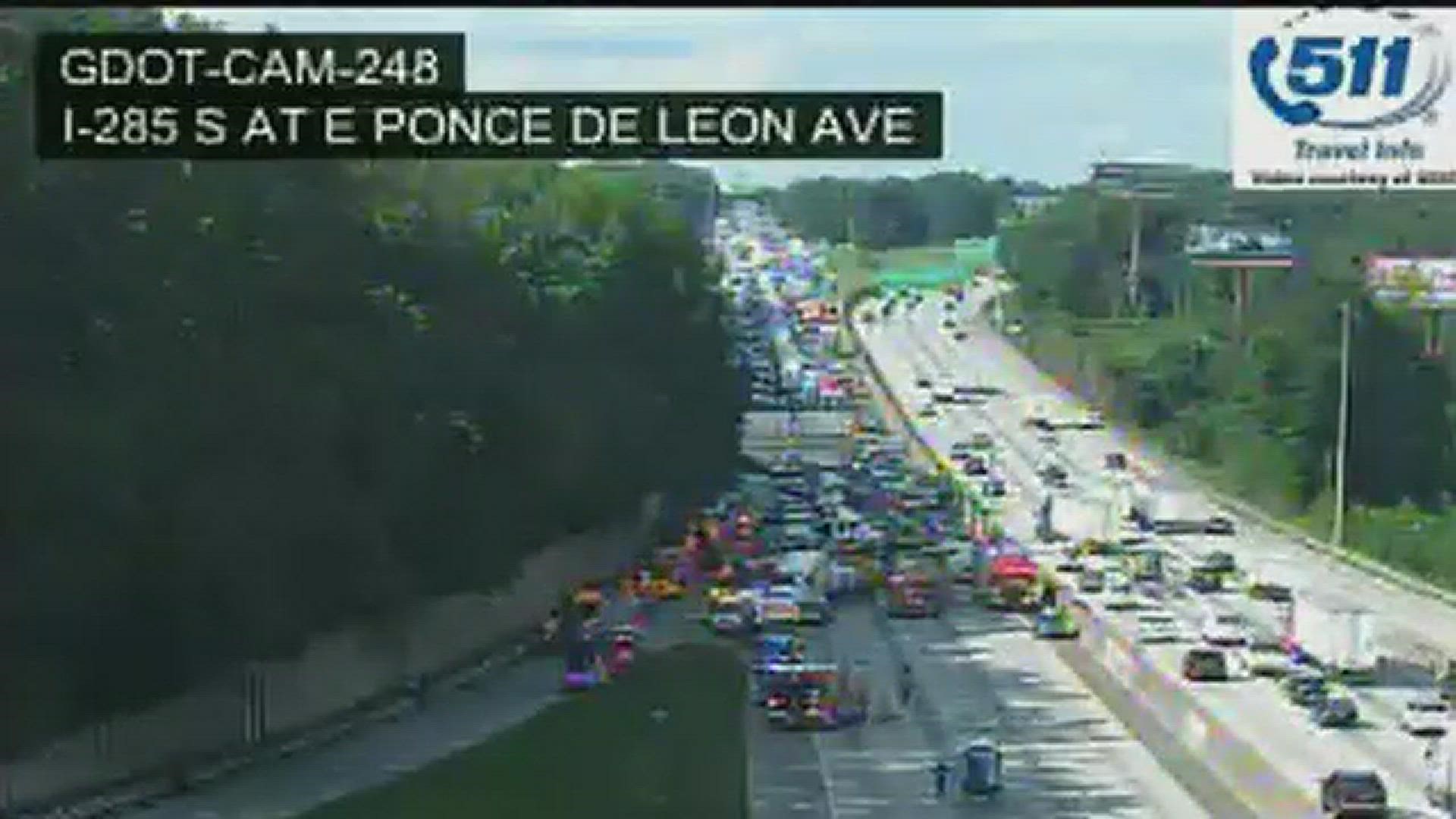 Crash causes major backup on I-285 | 11alive.com