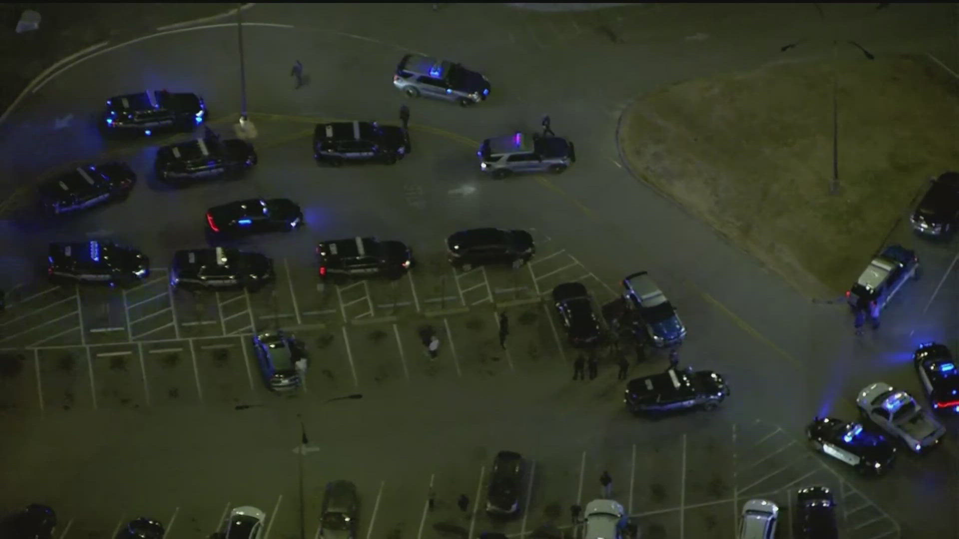 It's unclear what has taken place at the park. 