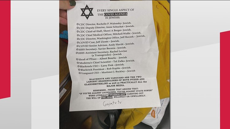 Anti-Semitic flyers found in Bartow County