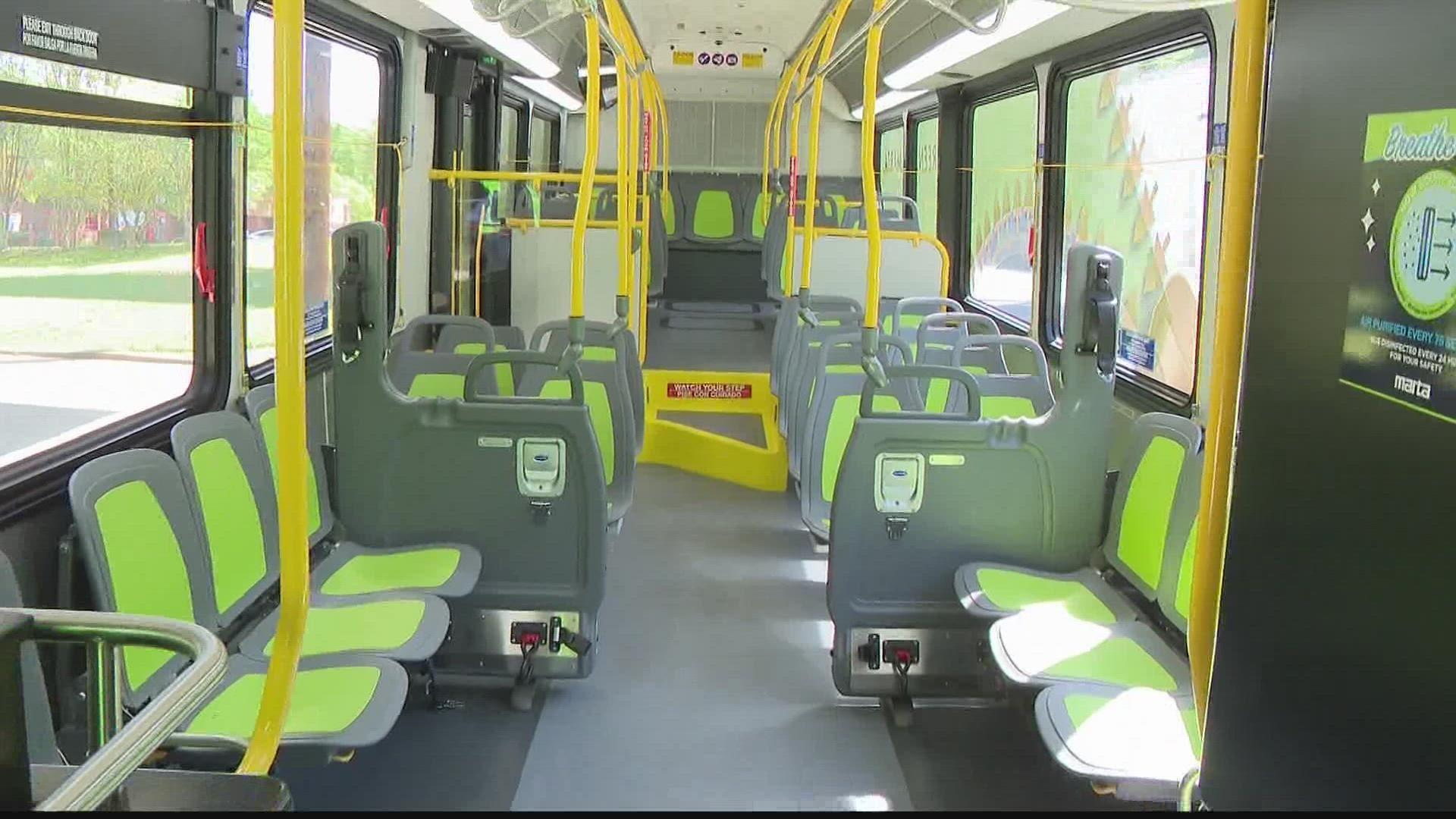 MARTA hopes to have a fleet of 12 electric buses.