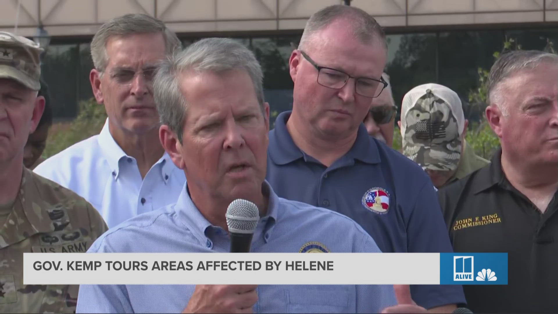 Gov. Brian Kemp talks about his conversation with President Joe Biden following Helene.