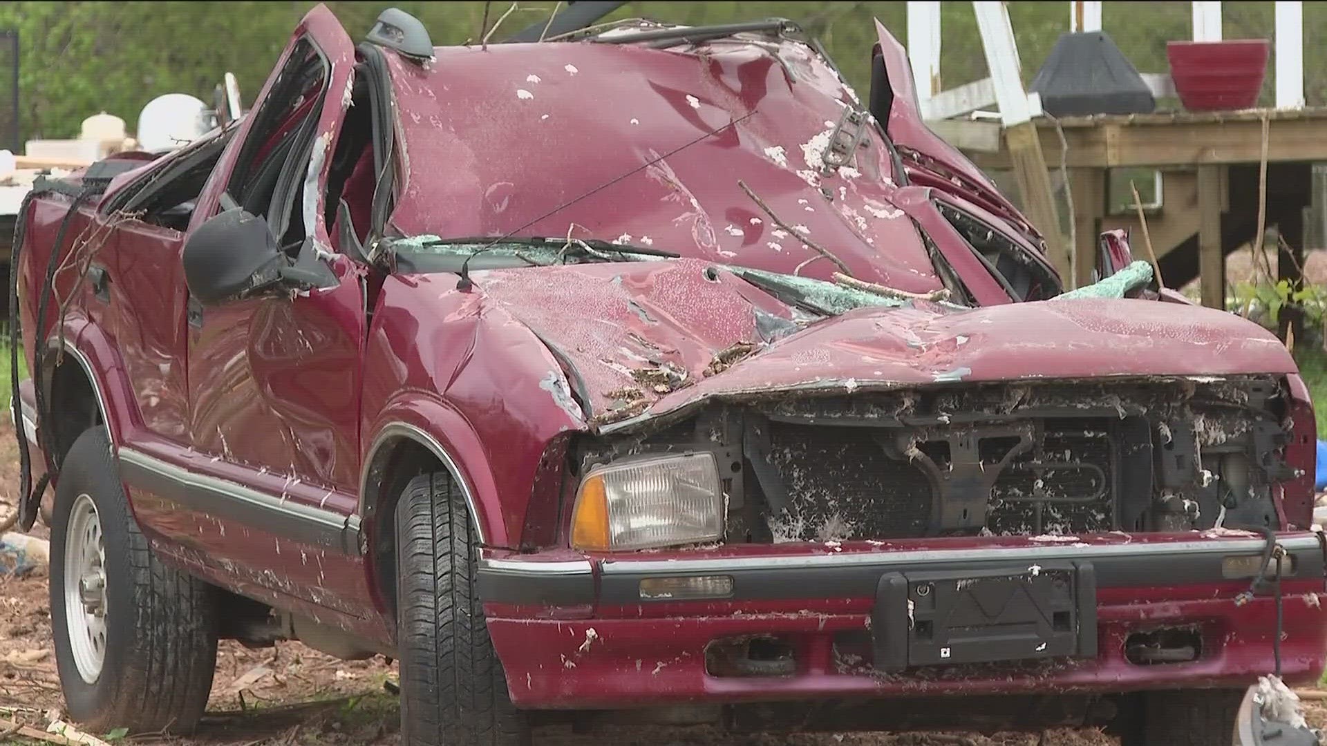 The tornado tracked roughly 20 miles on March 26, causing heavy damage, most prominently in the area of West Point but also in the LaGrange area.