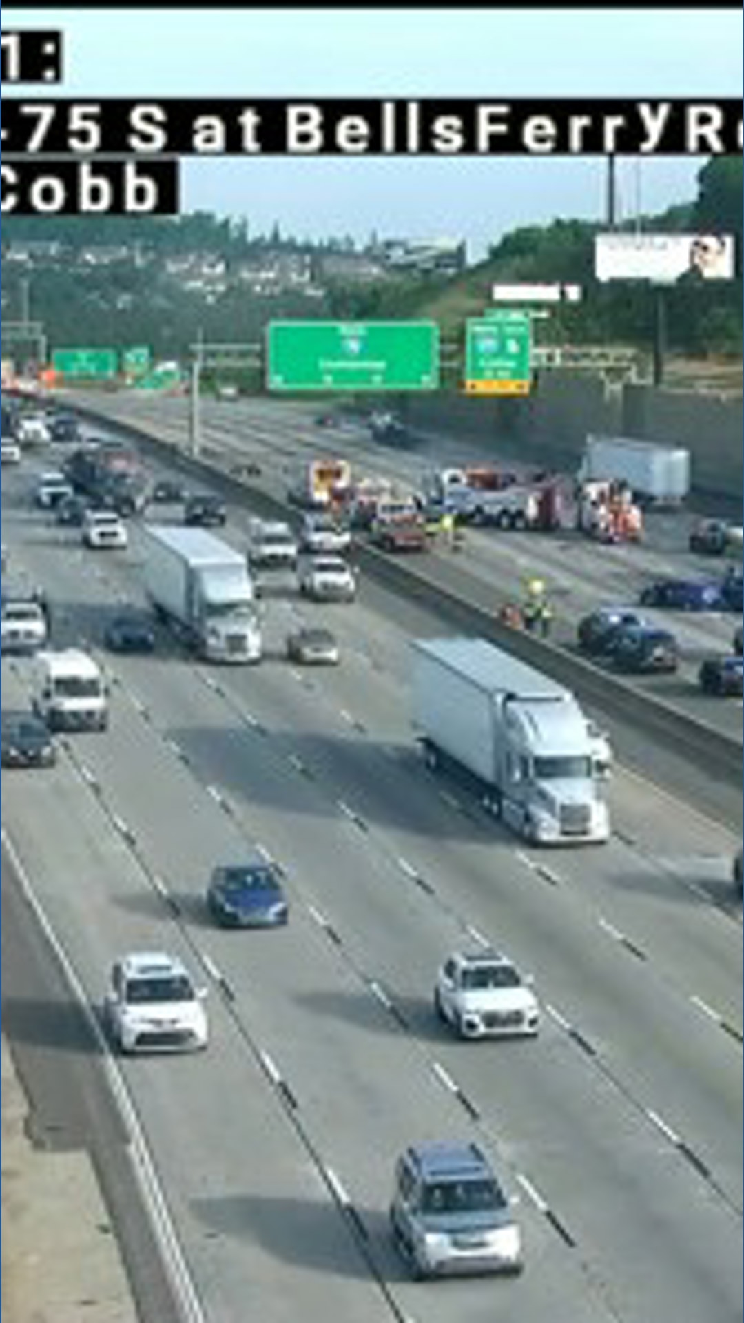 8:15am update on I-75 North crash in Cobb County | 11alive.com