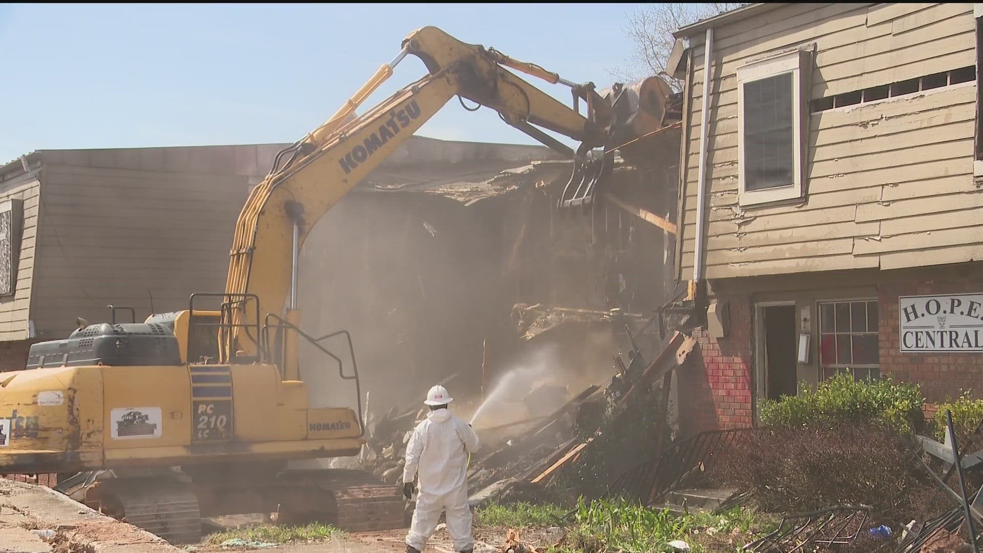 The partial demolition comes as the City of Atlanta searches for new developers.