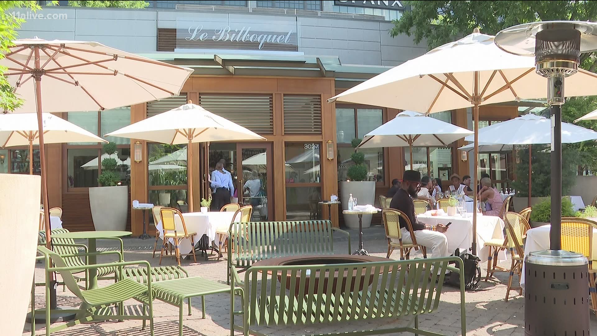 The disagreement took place at Le Bilboquet, a French bistro in the The Shops Buckhead Atlanta.