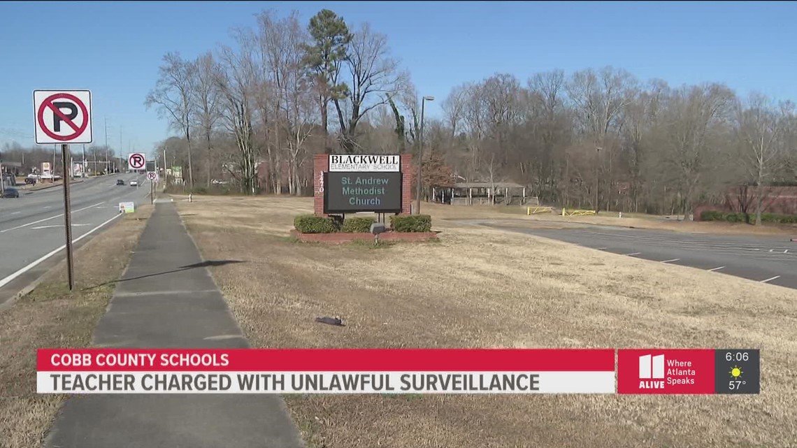 Cobb County school teacher arrested, charged with unlawful surveillance ...