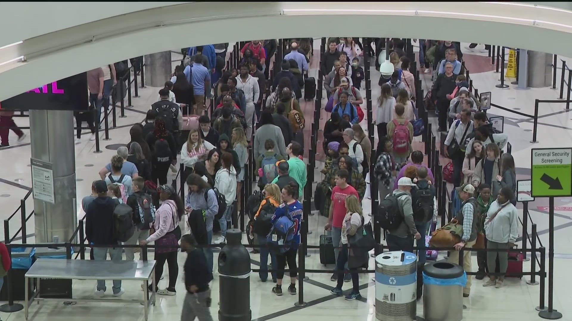Airport officials expect 4.4 million passengers during this Spring Break period.