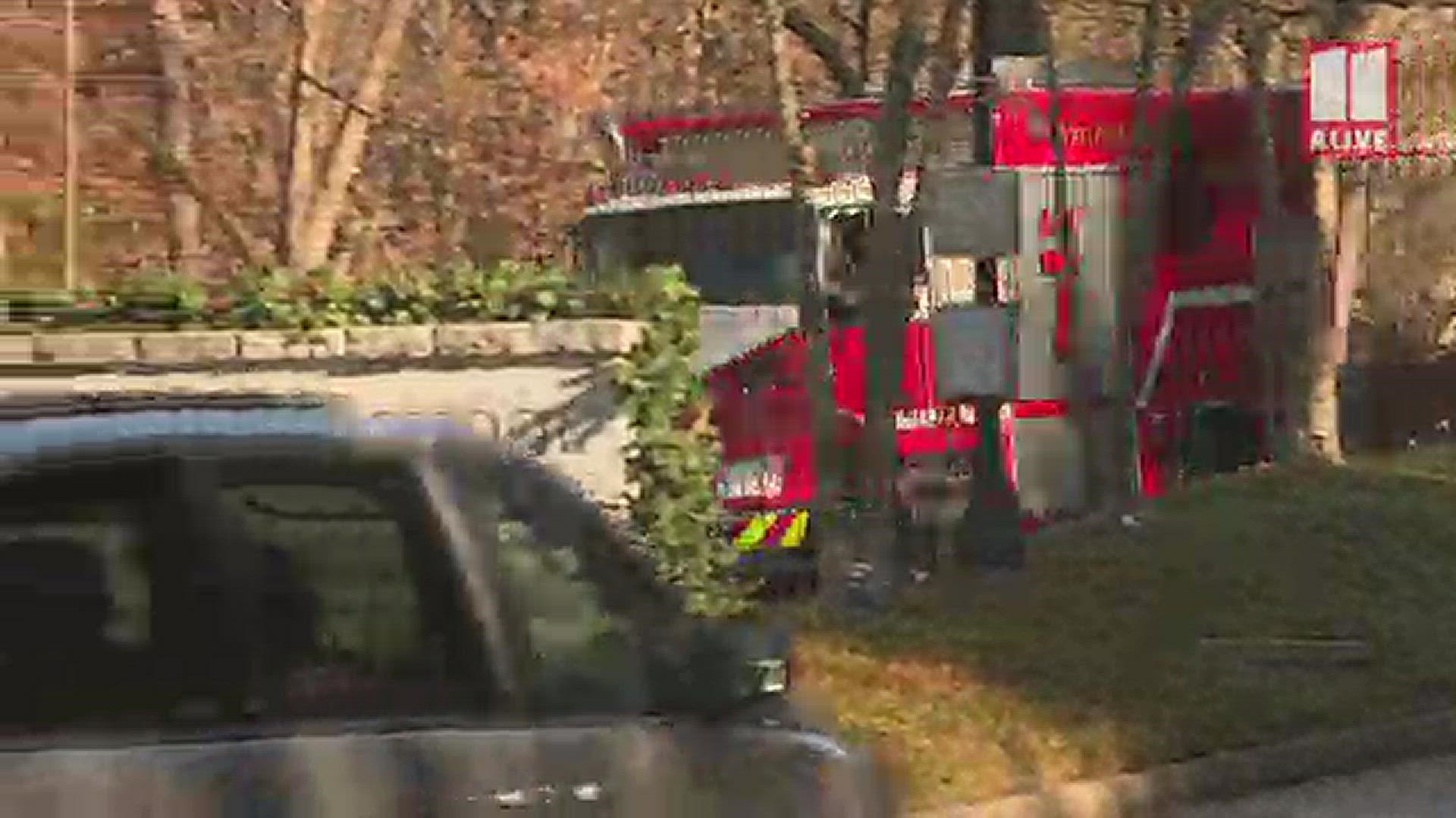 Atlanta Fire Rescue evacuated the Lovett School around 9:30 a.m. after a kitchen fire.