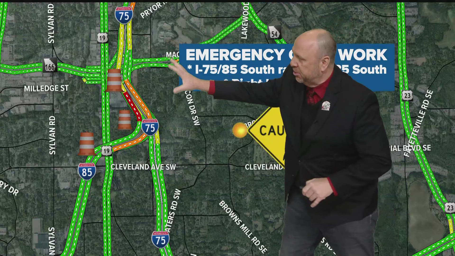 11Alive Traffic Tracker Crash Clark has the details.