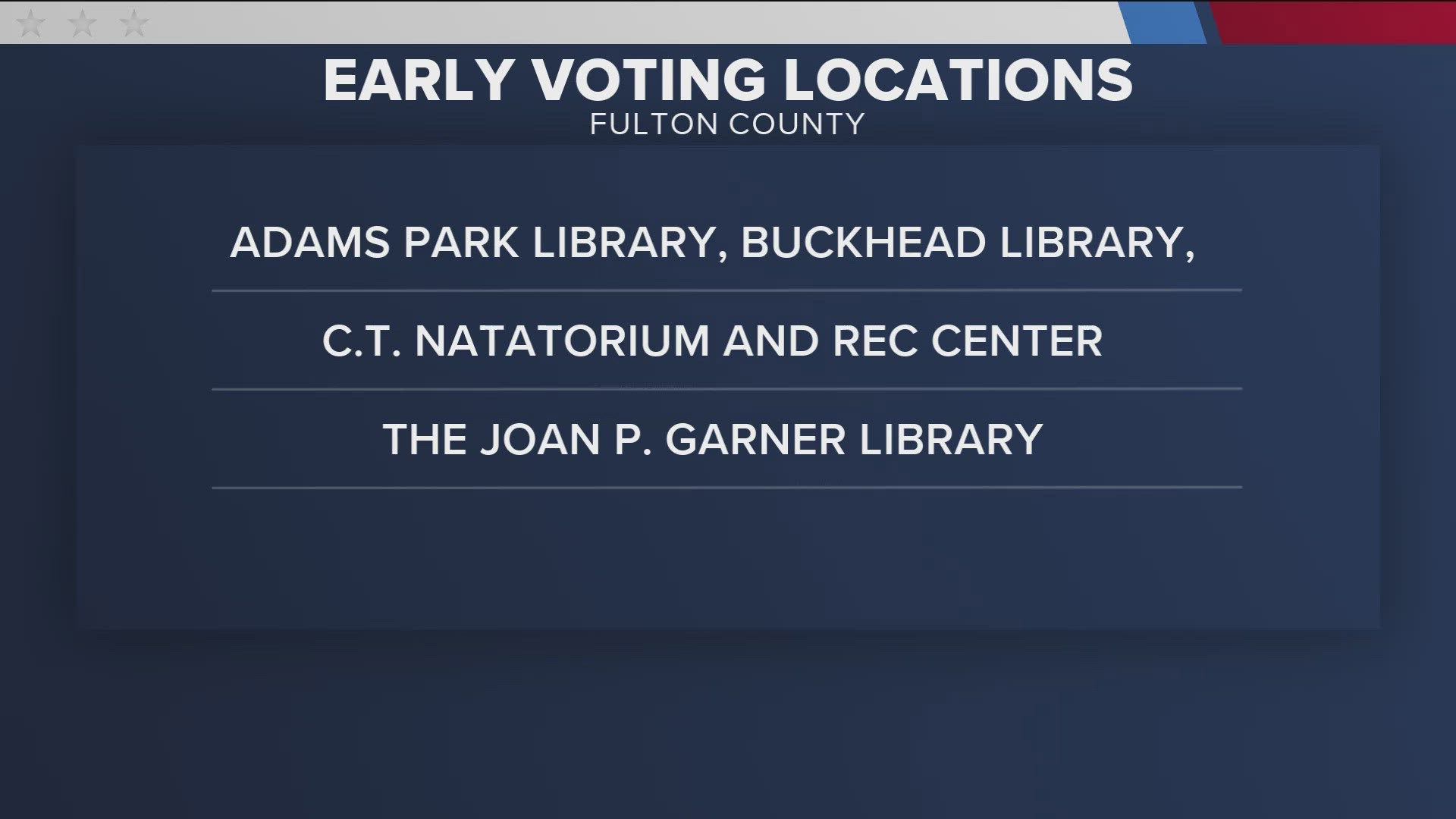 Here is a look at polling locations.