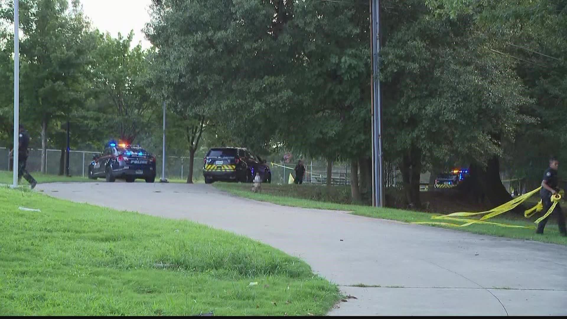 Atlanta police said an argument escalated into a shooting at the Dunbar Recreation Center inside Rosa L. Burney Park.