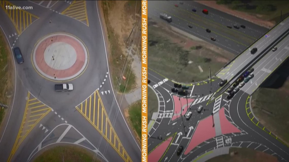 GDOT Explains The purpose of roundabouts and diverging diamonds