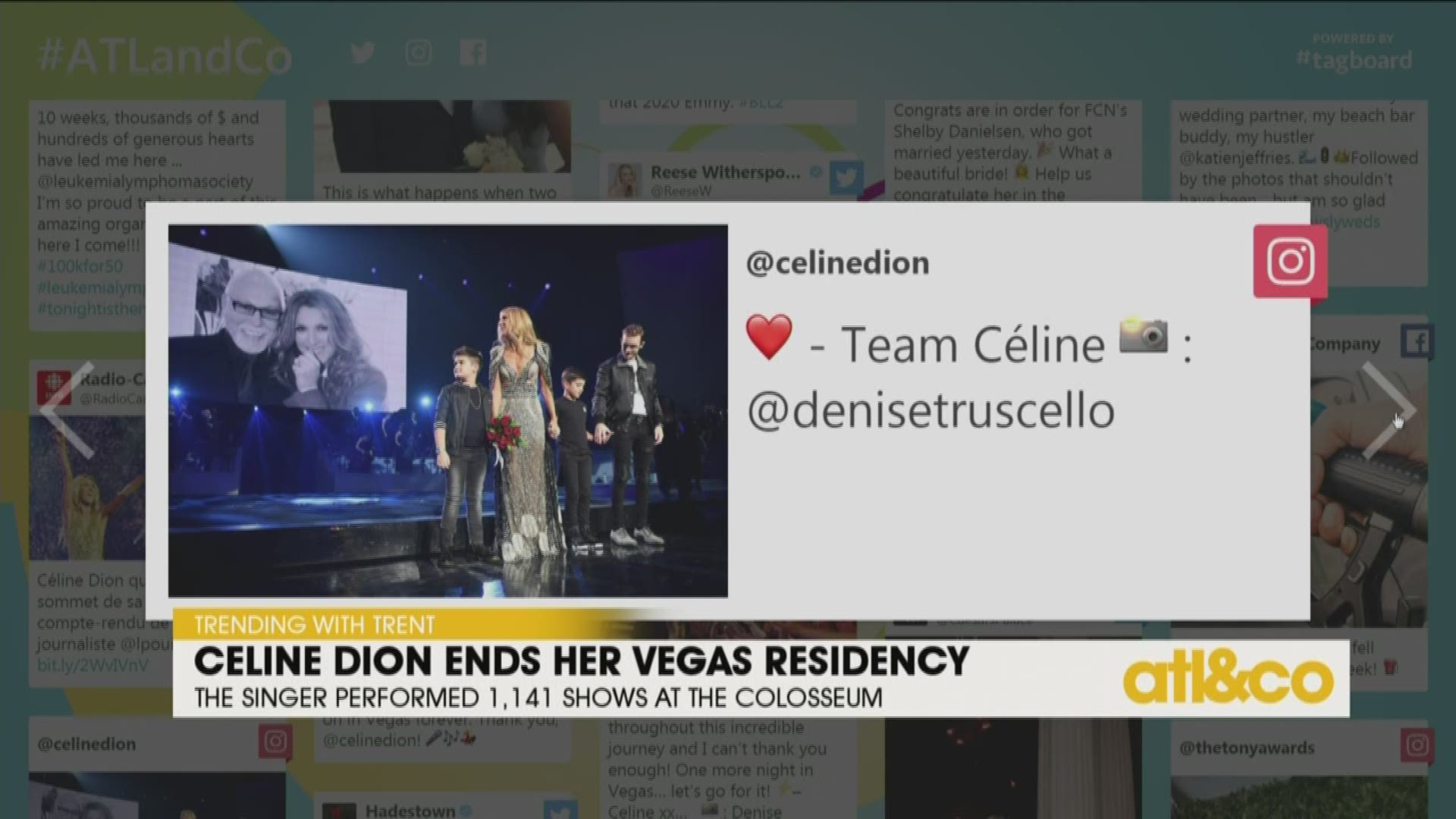 Iconic superstar Celine Dion closes out her Las Vegas residency after 16 years at the Colosseum.