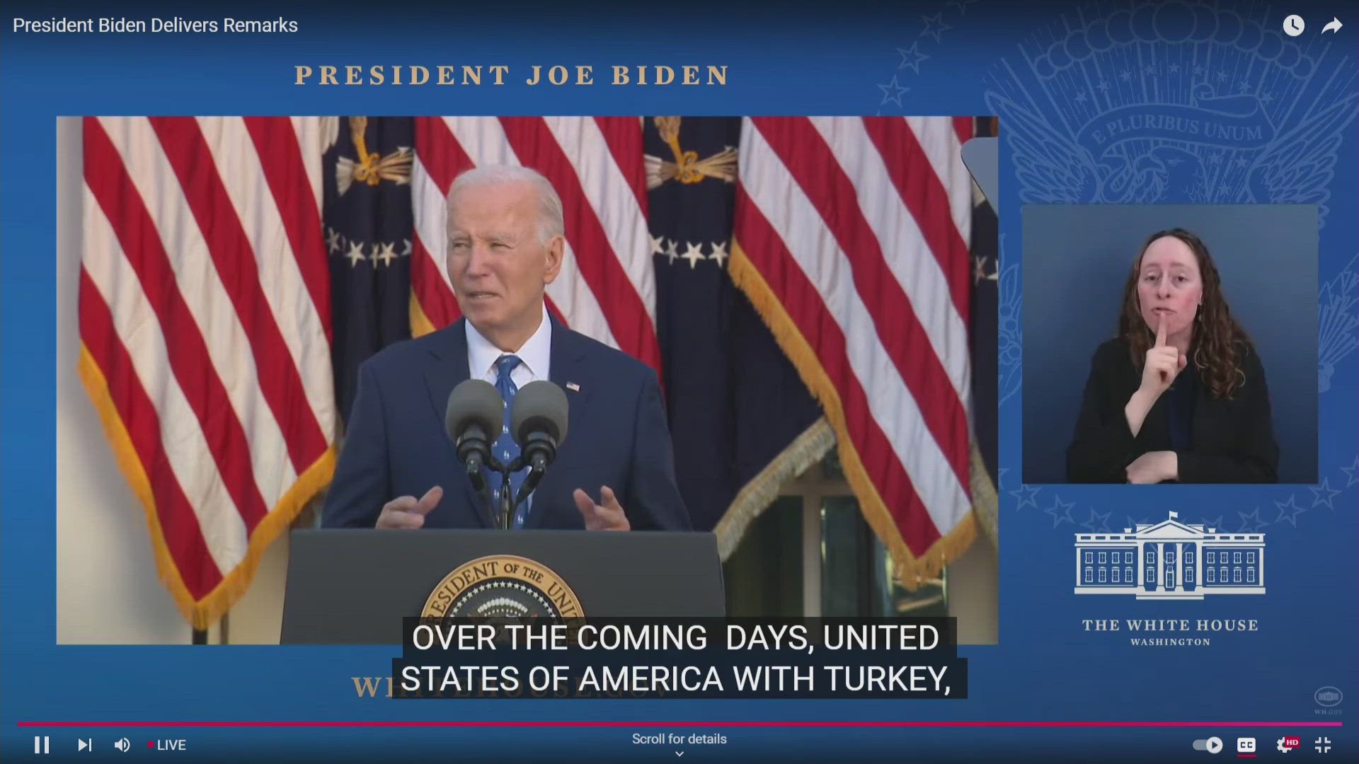 President Biden spoke at the White House Tuesday afternoon on Israel-Hezbollah ceasefire talks.