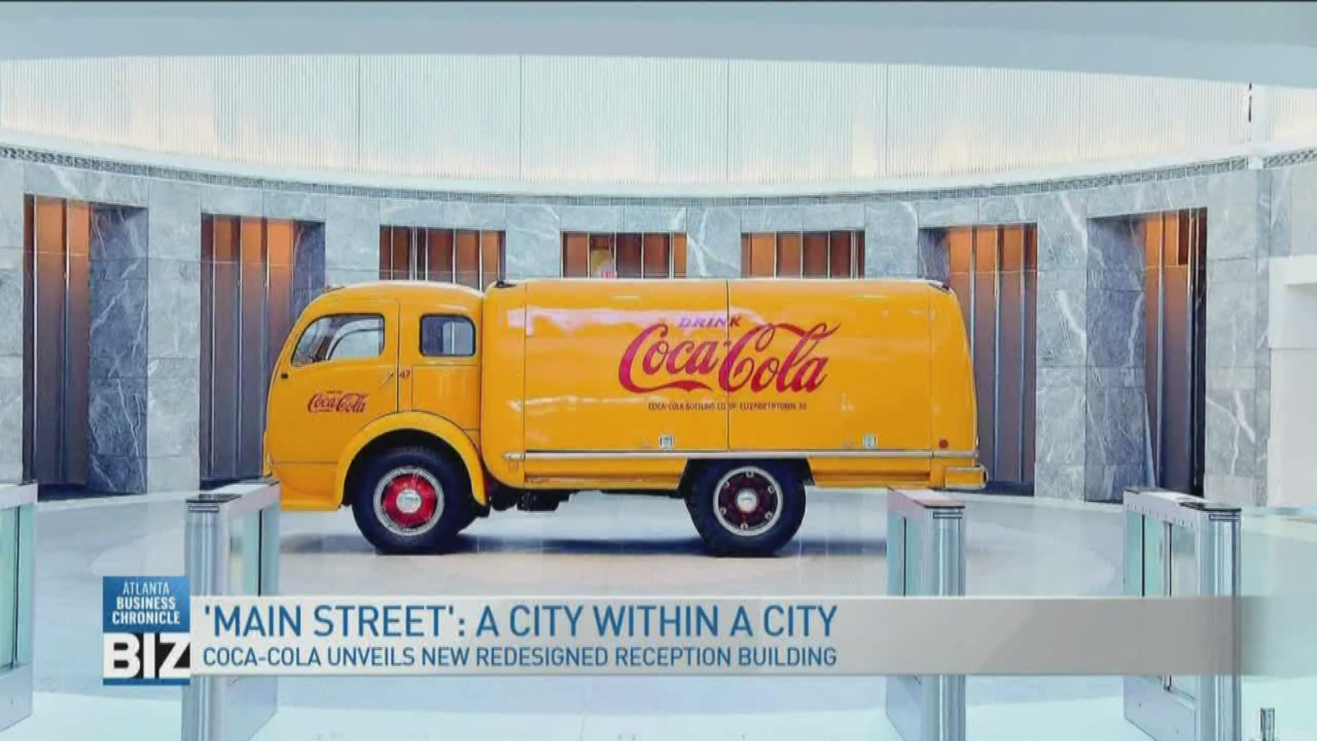 Check out Coca-Cola's new central reception building at their global headquarters on 'Atlanta Business Chronicle's BIZ'