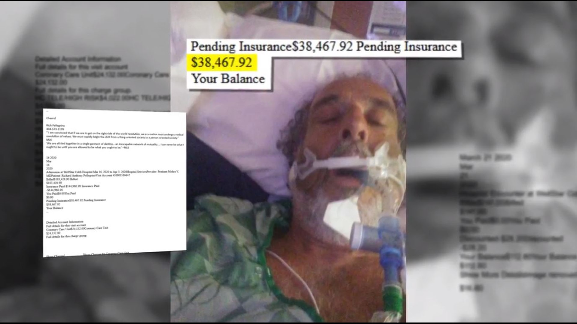 Tens of thousands of dollars in unexpected medical bills are pilling up for a family who had three members hospitalized for COVID-19.