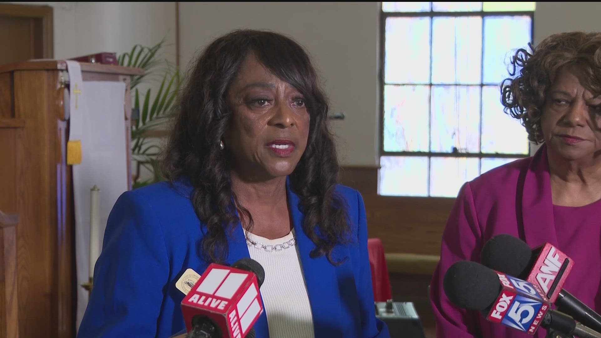 Mayor Beverly Jones says she did not remove any current employees from bank accounts.