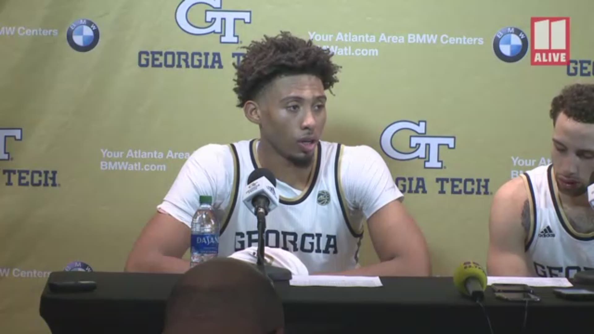 James Banks III and Jose Alvarado talked with the media after the game. Duke beat Georgia Tech 73 to 64.