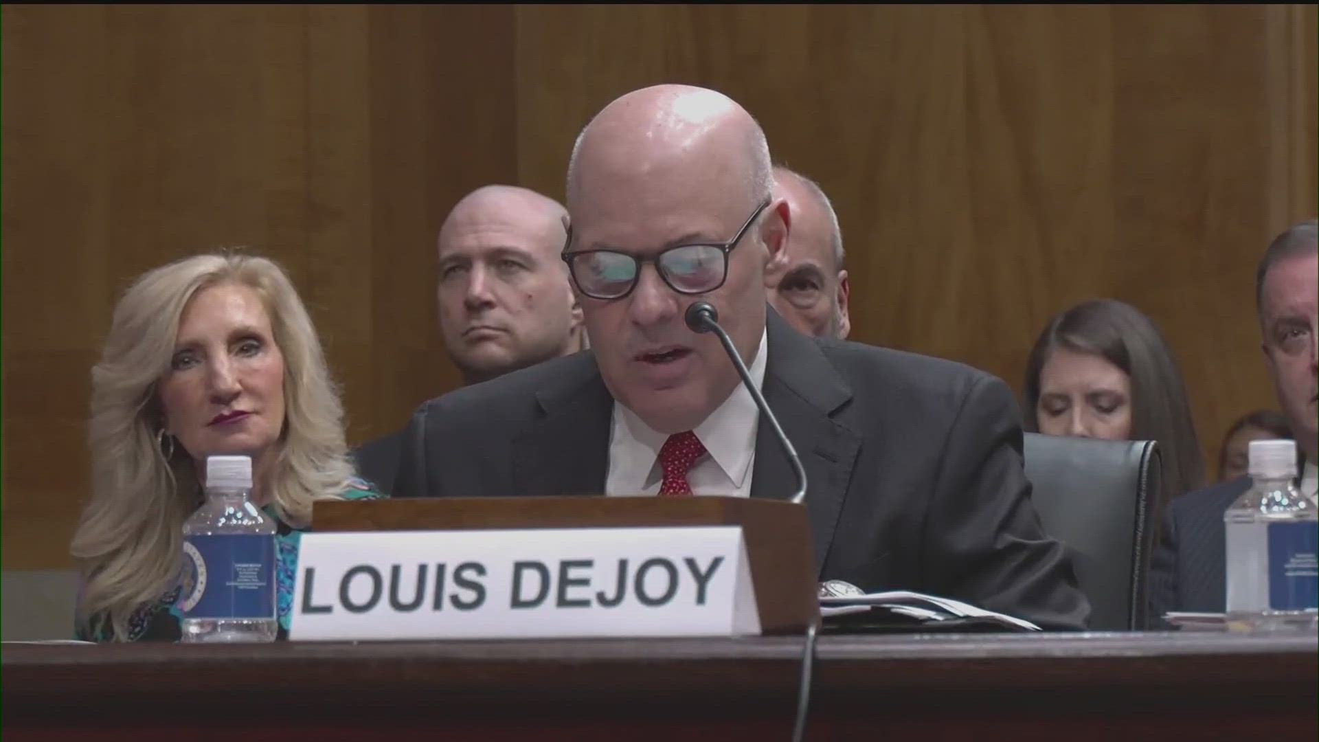The U.S. Senate Homeland Security and Governmental Affairs Committee held a hearing Tuesday where Postmaster General Louis DeJoy testified.