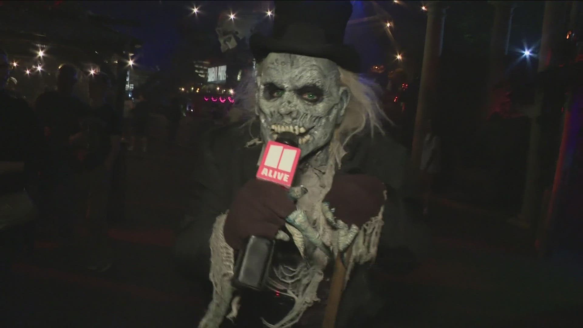 11Alive's Crash Clark hung out with a spooky group of ghouls at Netherworld.