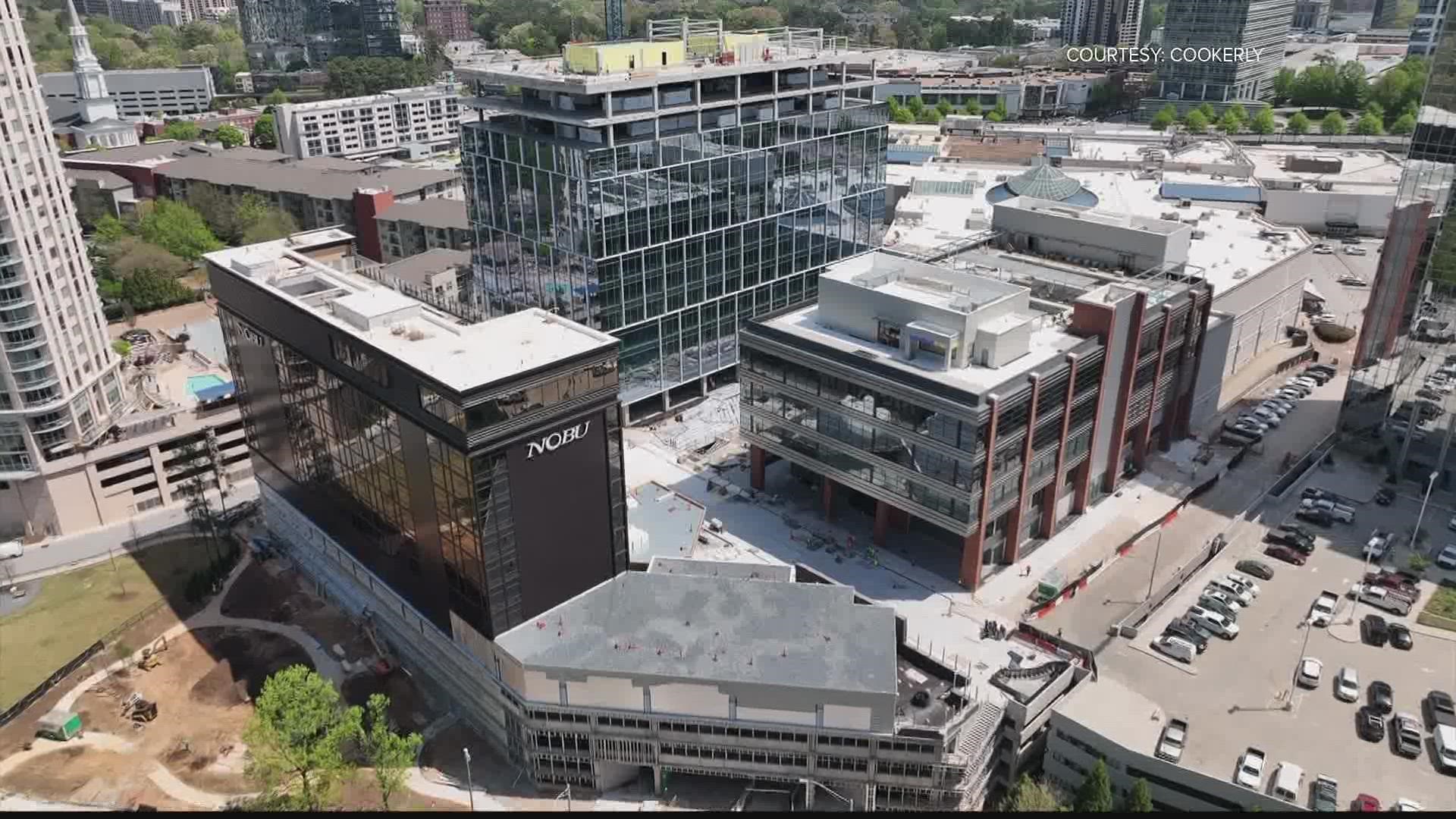 This is all part of a re-design of Phipps Plaza in Buckhead.