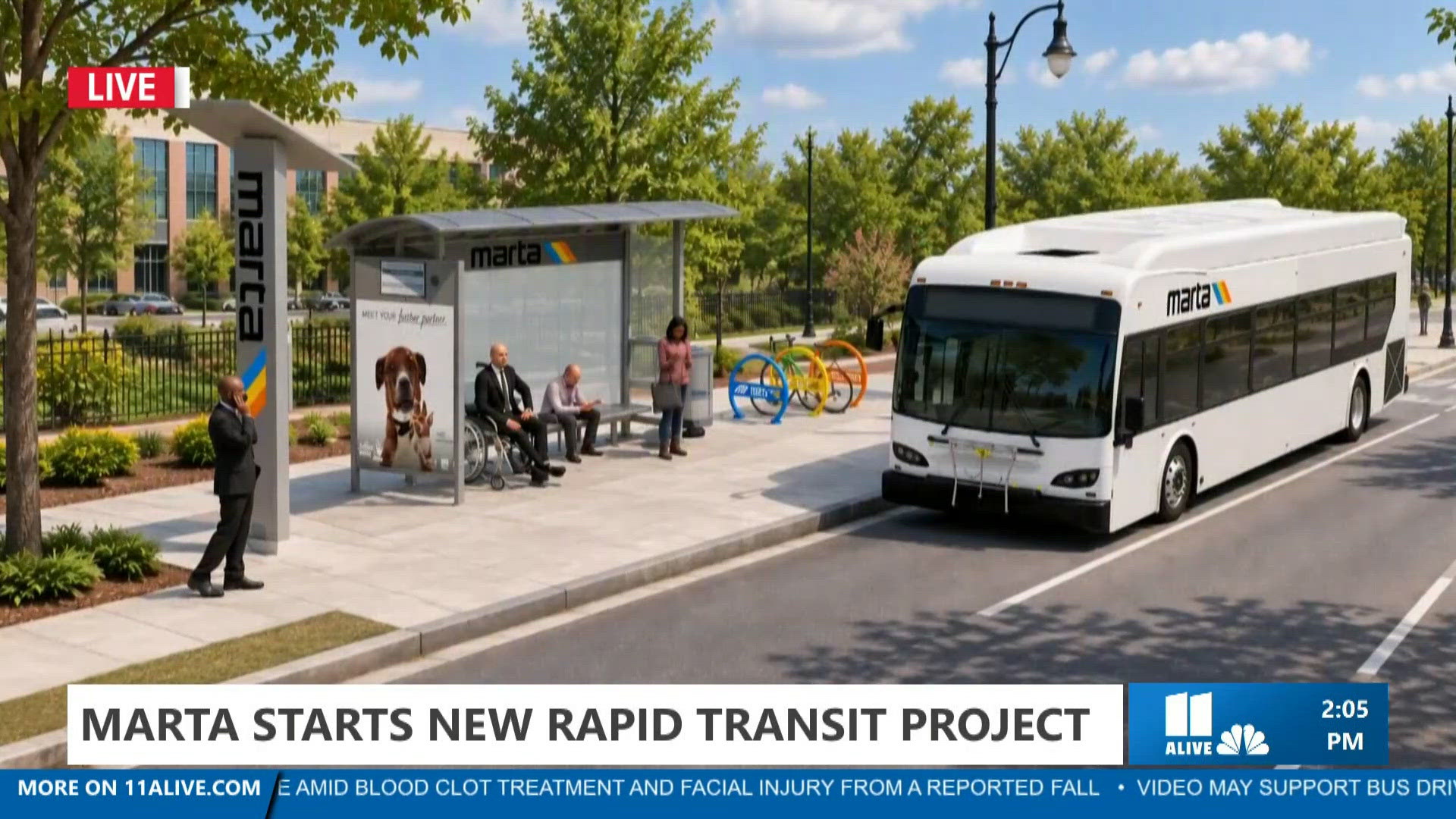 Construction begins on MARTA Southside rapid bus line | 11alive.com