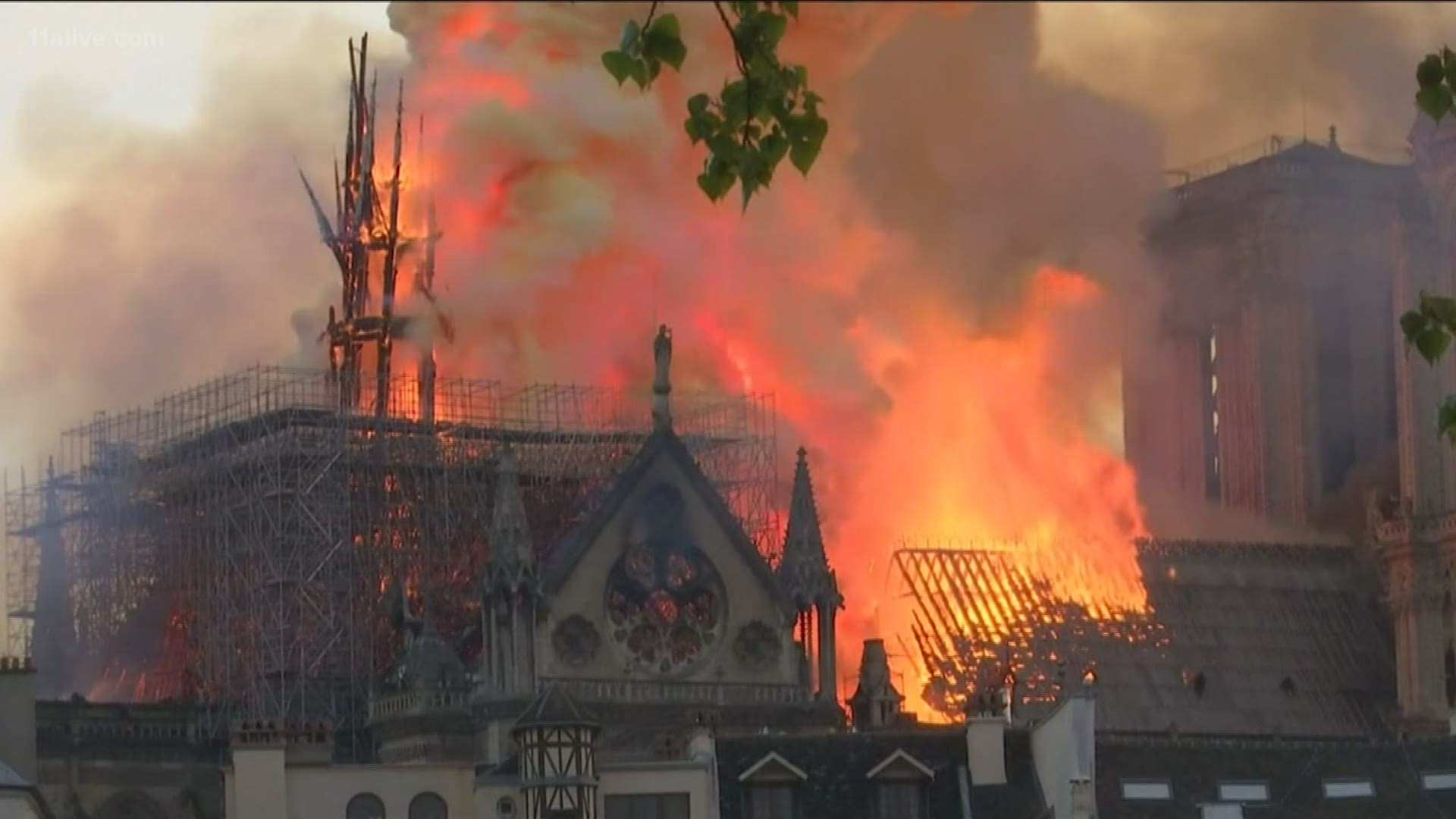 The historic cathedral suffered catastrophic damage after a fire broke out during construction.