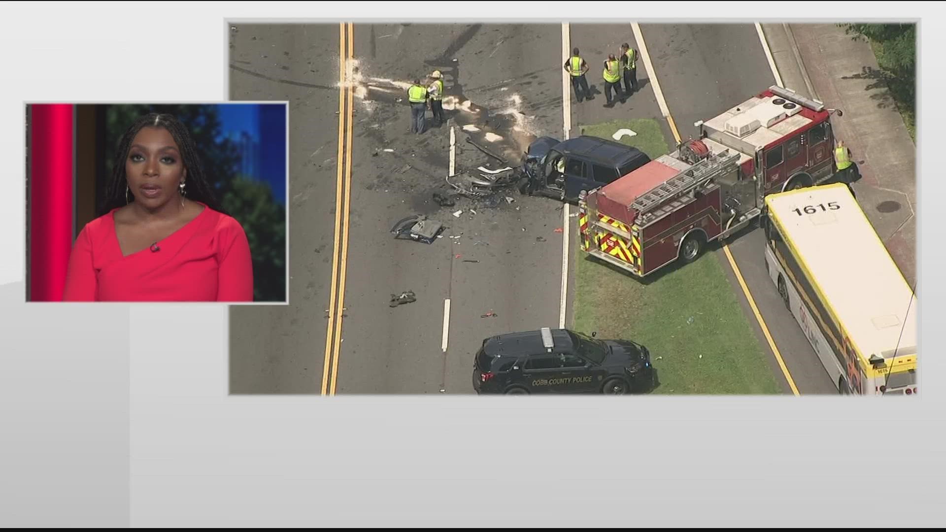 Police in Cobb County are investigating a crash at the intersection of South Cobb Drive and Fairground.