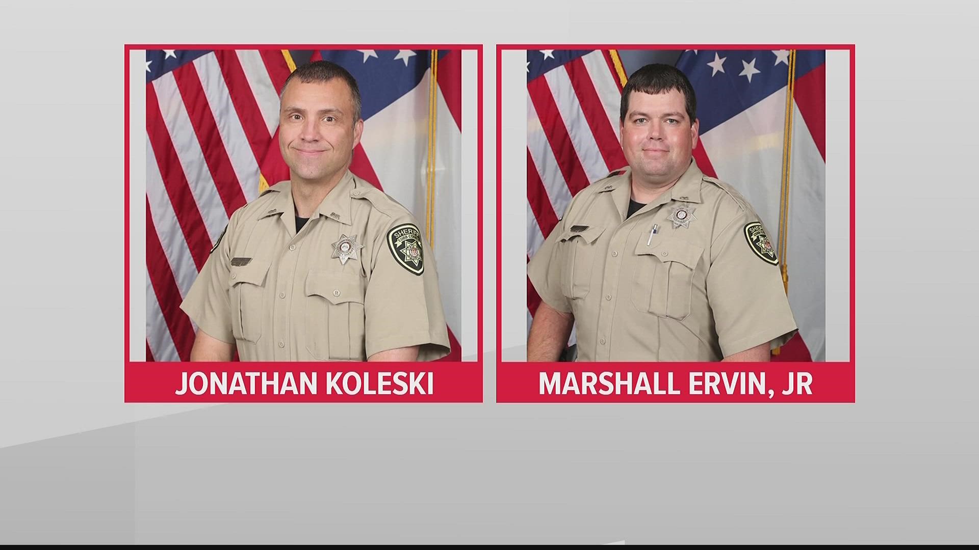 Cobb County Sheriff's Deputy Marshall Samual Ervin Jr. Deputy Ervin, 38, and Deputy Koleski, 42, were killed during an ambush while serving a warrant.