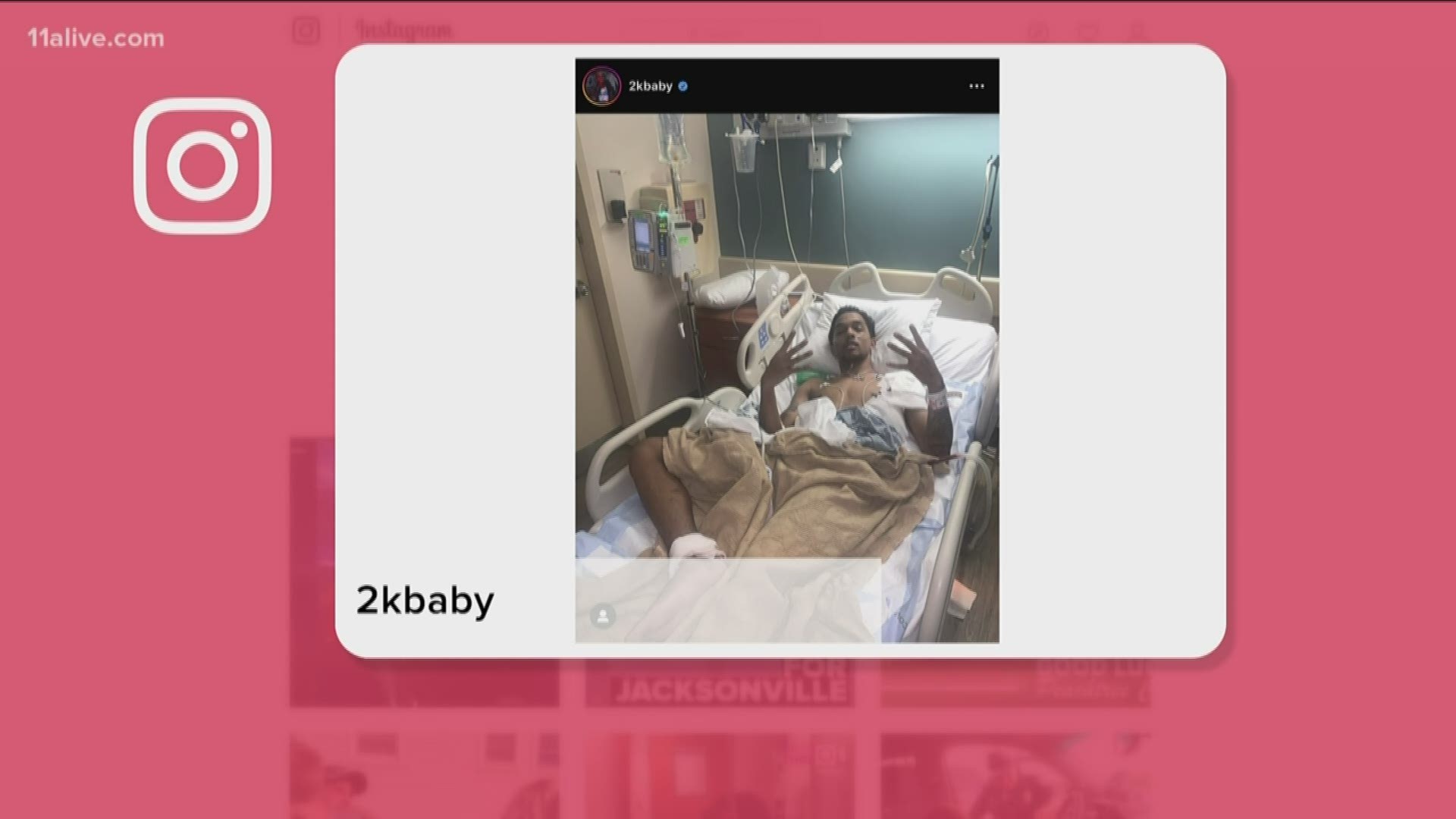 2KBABY's manager issued a statement on his behalf and released a photo of his friend recovering in a local hospital.