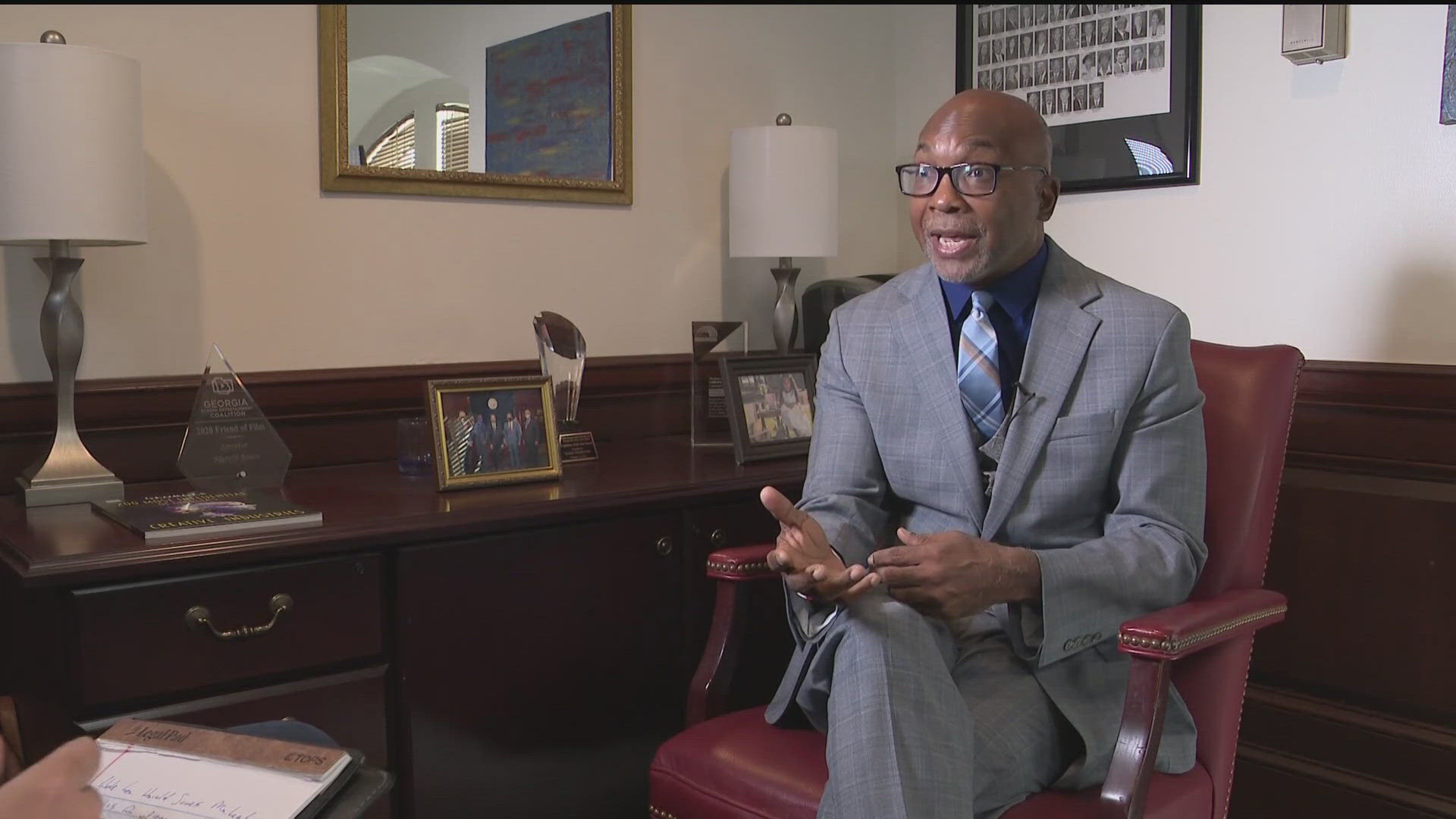 Senate Minority Leader Harold Jones sat down with 11Alive's Zach Merchant ahead of a big year at the state capitol.