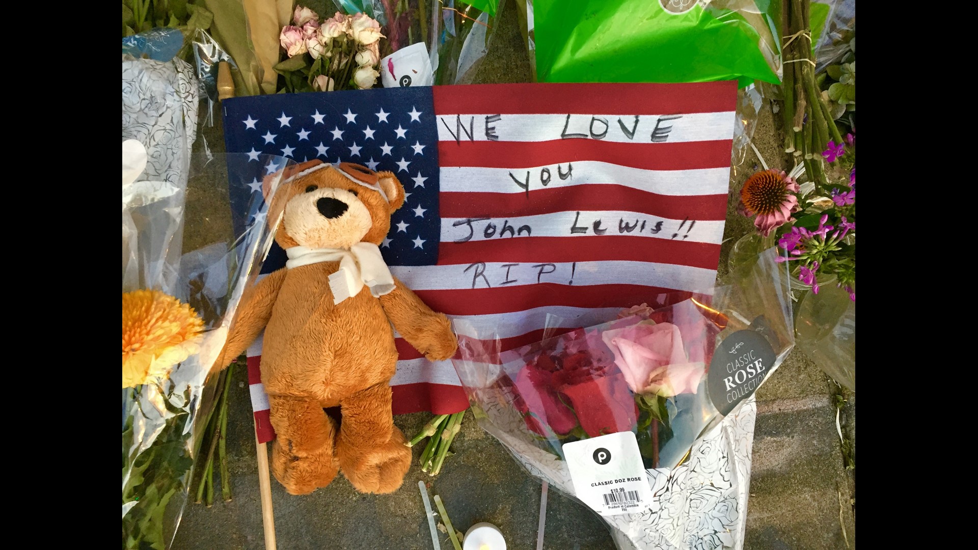 John Lewis mural unveiled over Atlanta skyline