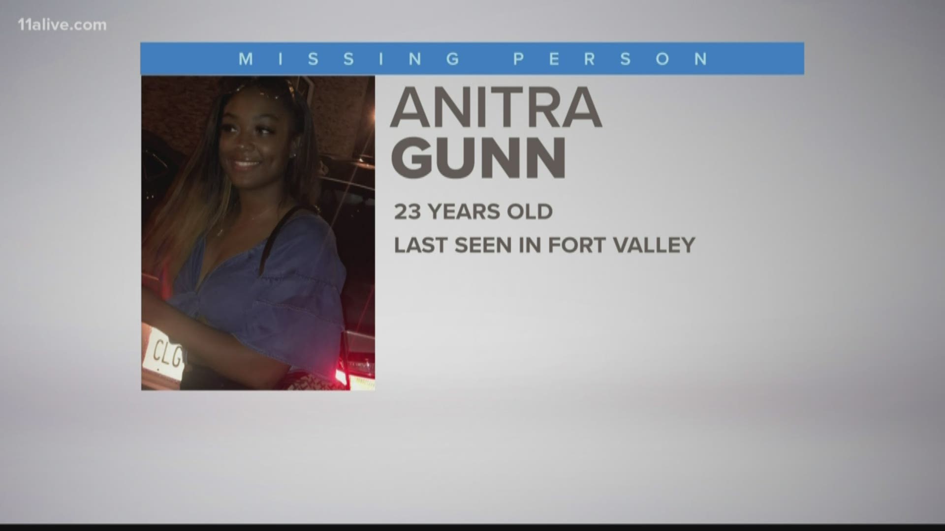 Anitra Gunn hasn't been seen since around 11:30 a.m. on Friday.