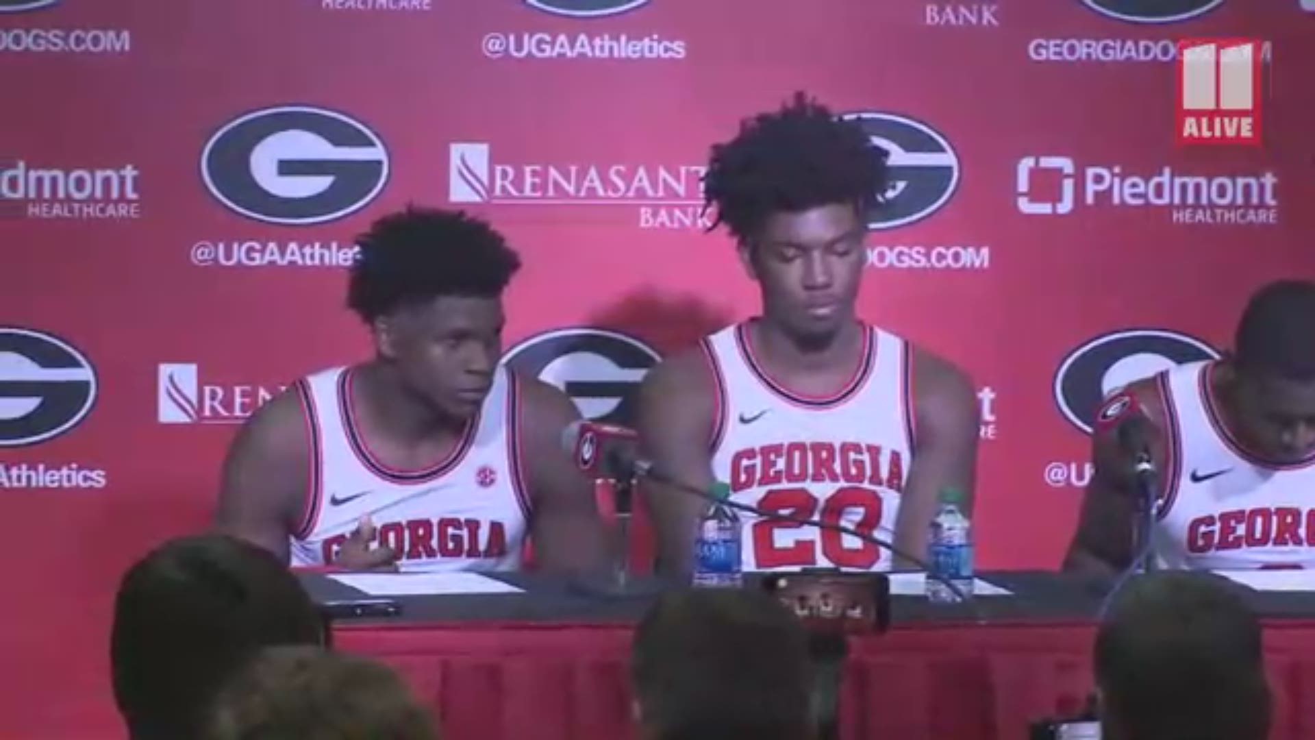 Anthony Edwards, Rayshaun Hammonds, and Jordan Harris discuss the game. Kentucky won 78 to 69.