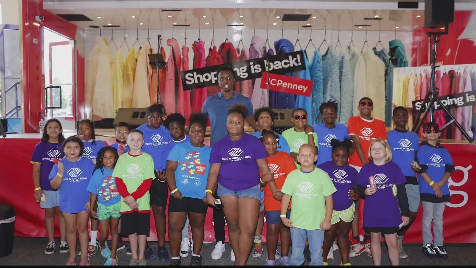 The event was held in partnership with the Boys and Girls Club and JCPenney.