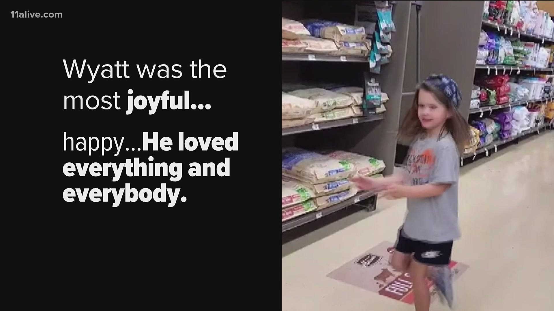 The godmother of 5-year-old Wyatt is sharing his story, so people can remember the joyful, friendly boy he was.