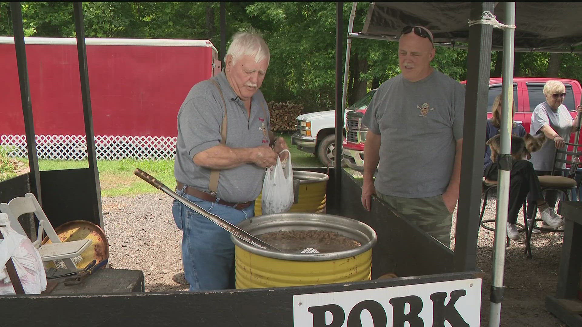 Michael Meaders started collecting change at his peanut and produce stand to pay off the lunch debt for students who can't afford it in Cleveland, Georgia.