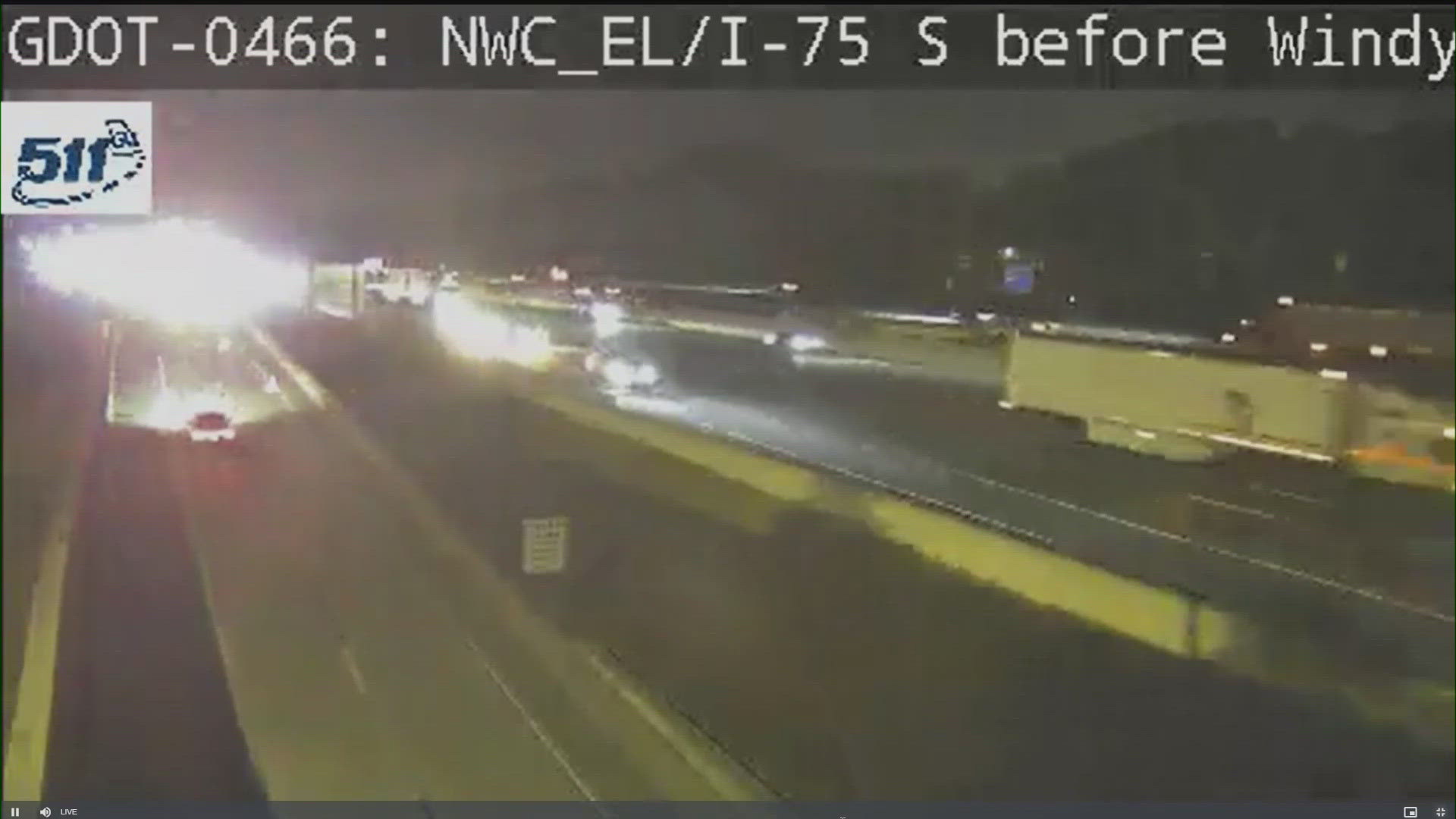 Person struck and killed on I-75 express lanes in Cobb County was hit ...