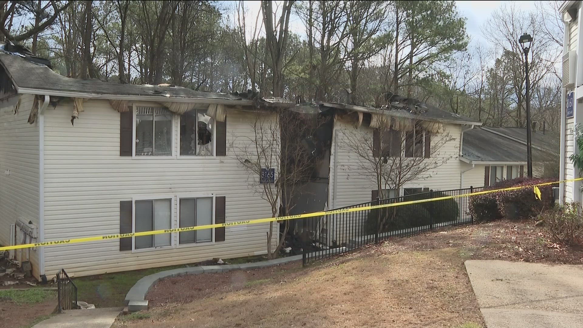 The fire broke out at a complex on Colquitt Road.