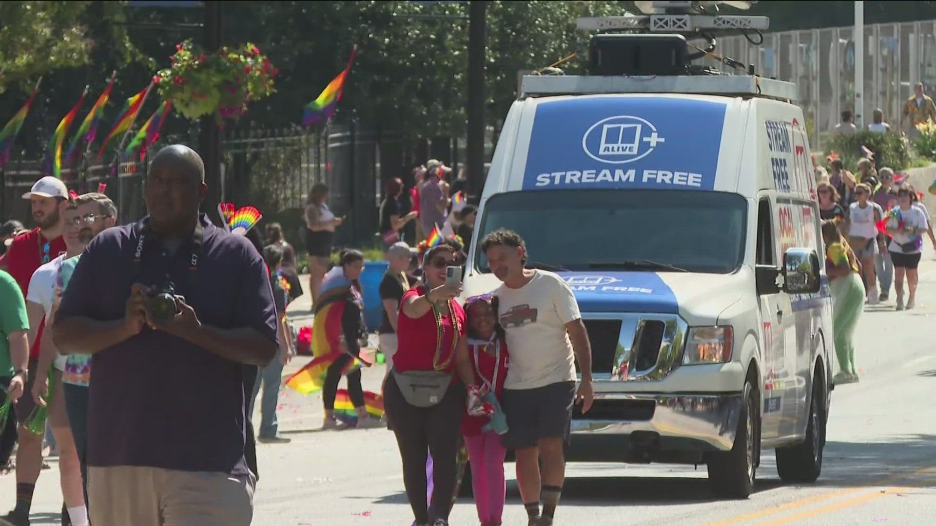 Hundreds of thousands of people showed up to show their love and support for the LGBTQ+ community in Atlanta.