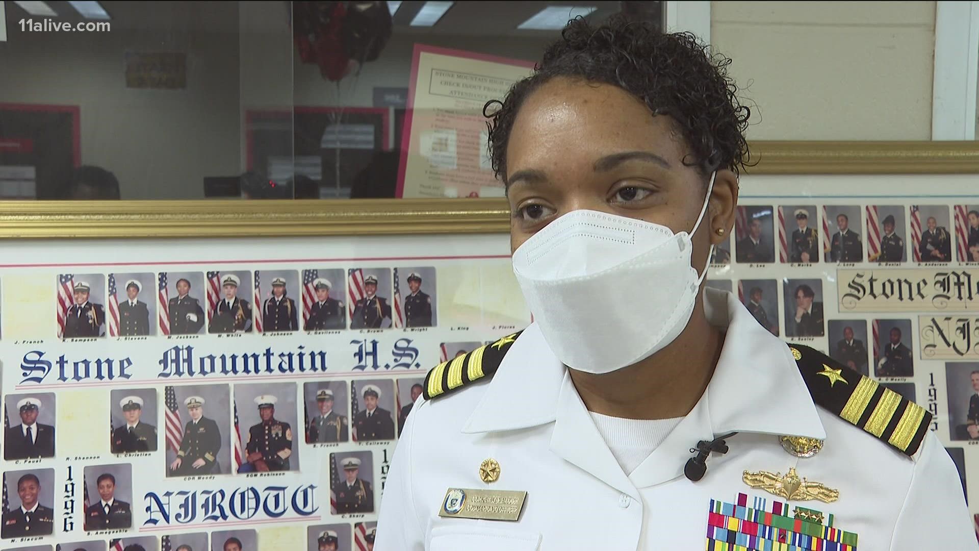 A U.S. Naval officer from metro Atlanta is set for a big homecoming this week.