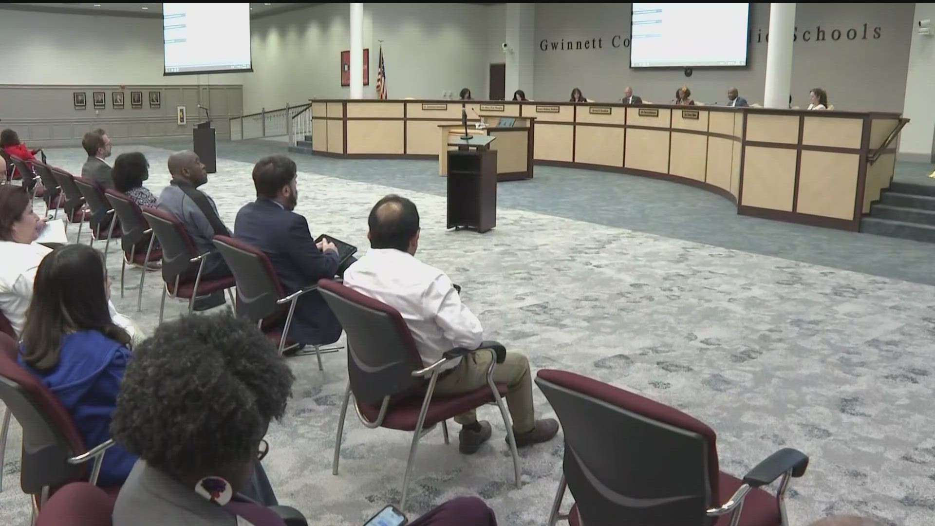 The Gwinnett County School Board decided Thursday night not to vote on the plan, yet.