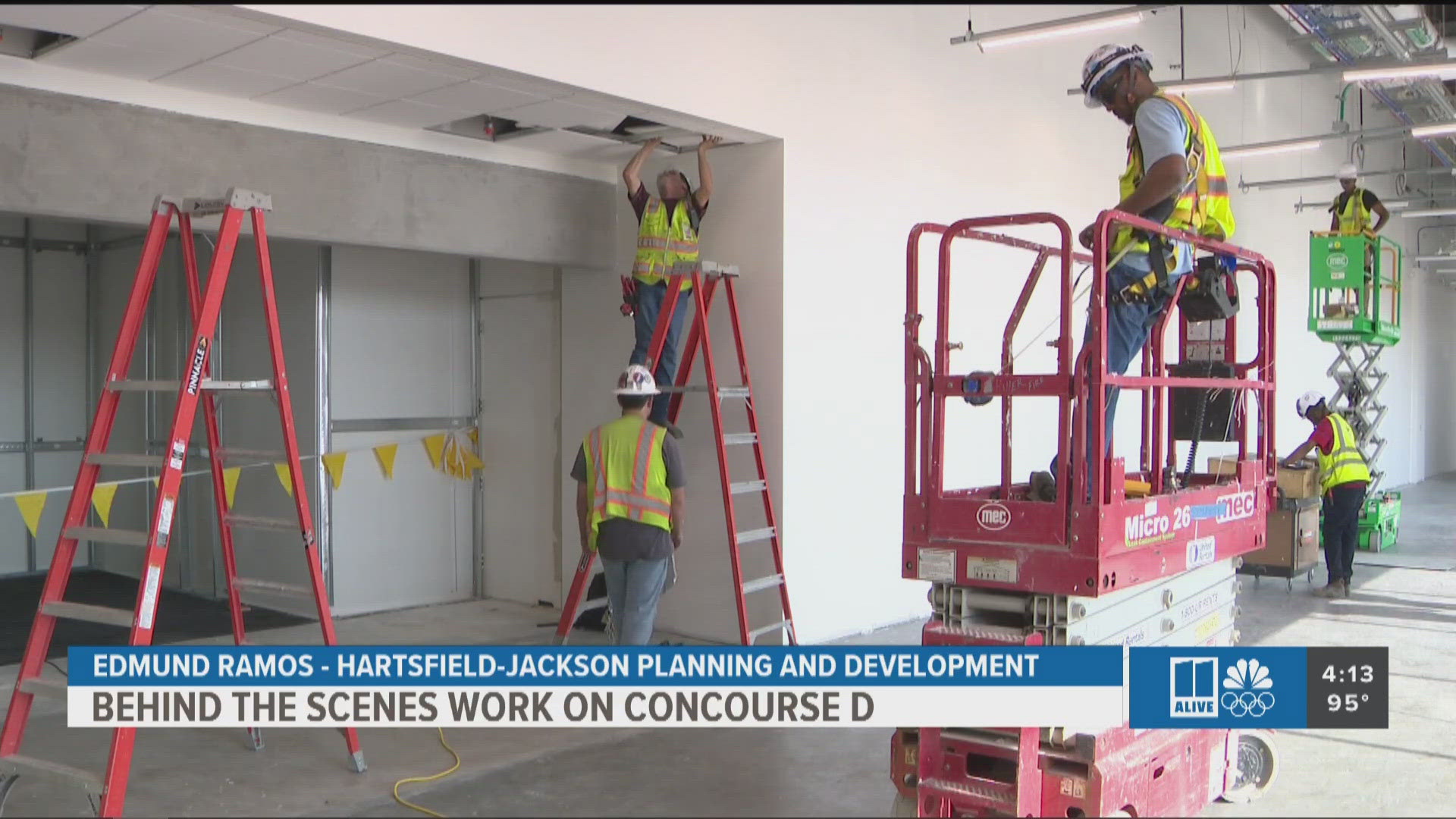 Our Jerry Carnes got a behind-the-scenes look at the work to expand Concourse D at Hartsfield-Jackson Airport in Atlanta.