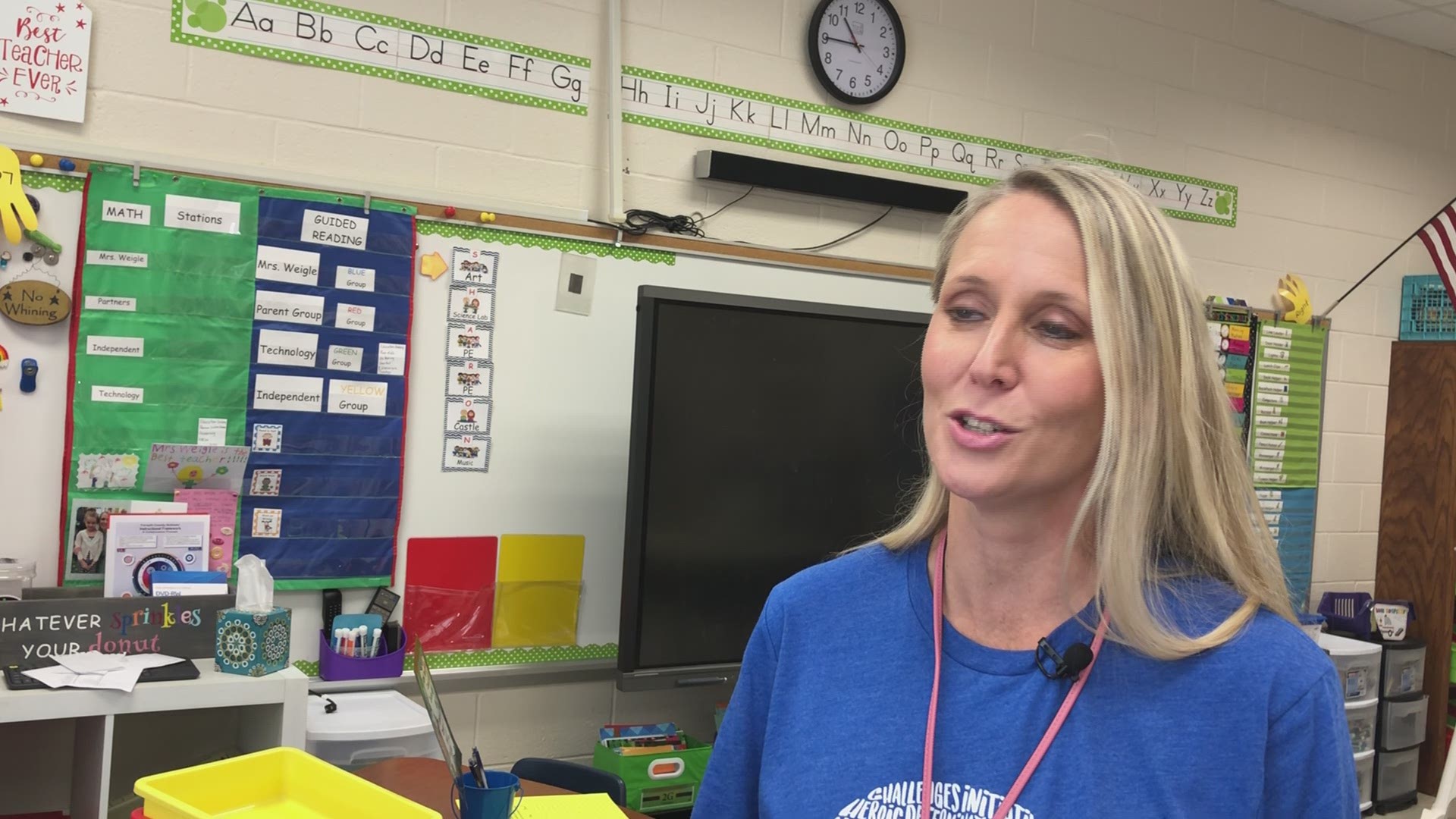 Sharon Elementary prepares for school with a paperclip