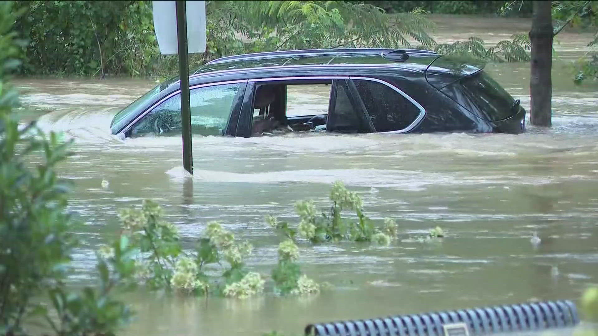 Flooding was experienced throughout Buckhead and other parts of Atlanta on Friday after Helene.