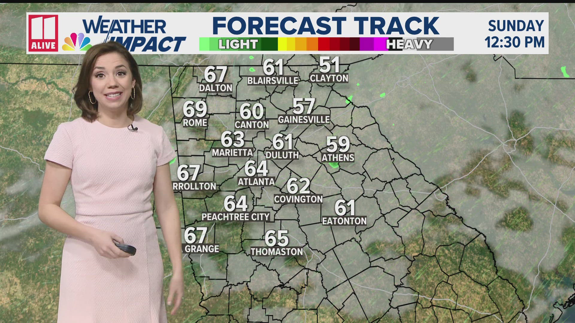 Temps will be close to records again Saturday. Cooler temperatures and breezy winds arrive Sunday.