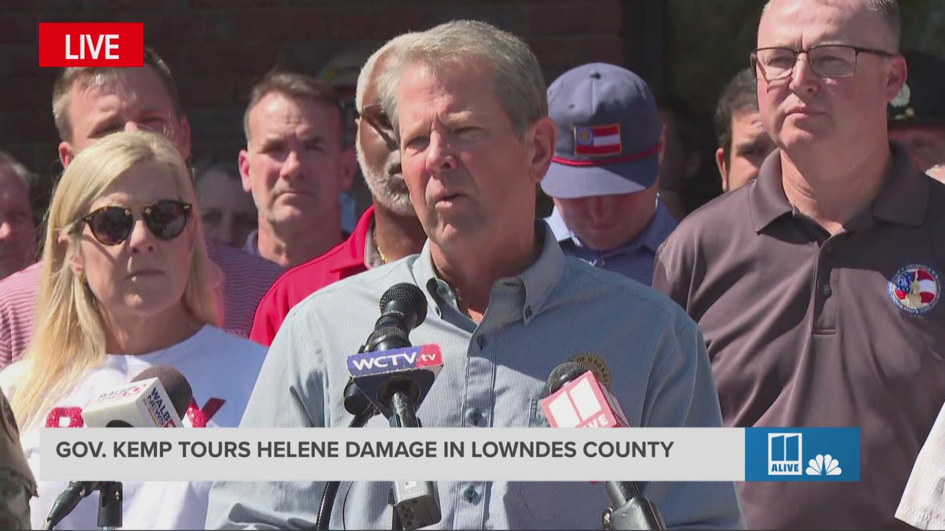 Just over 24 hours after the worst of Helene turned through Georgia, Gov. Brian Kemp will provide an update on the storm's aftermath.